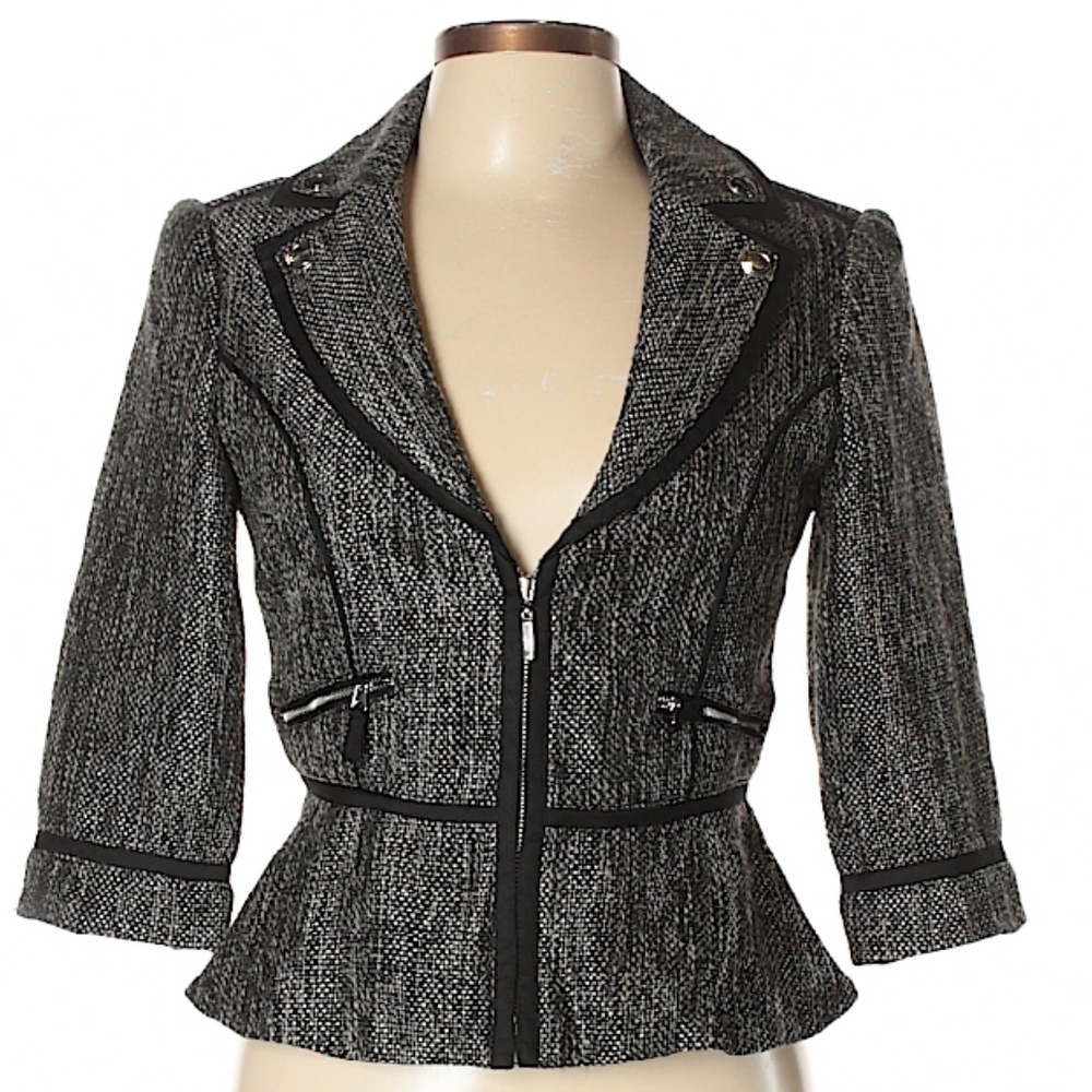 LIKE NEW White House Black Market Peplum Blazer